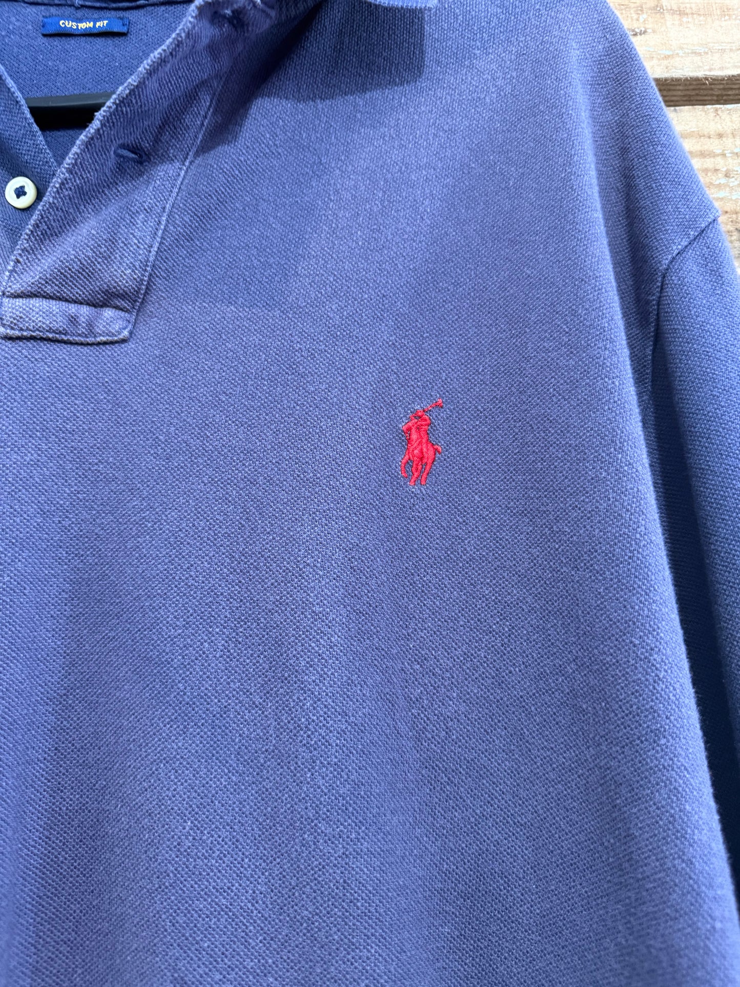 Vintage Y2K Ralph Lauren polo shirt. Long sleeve. Size XL.