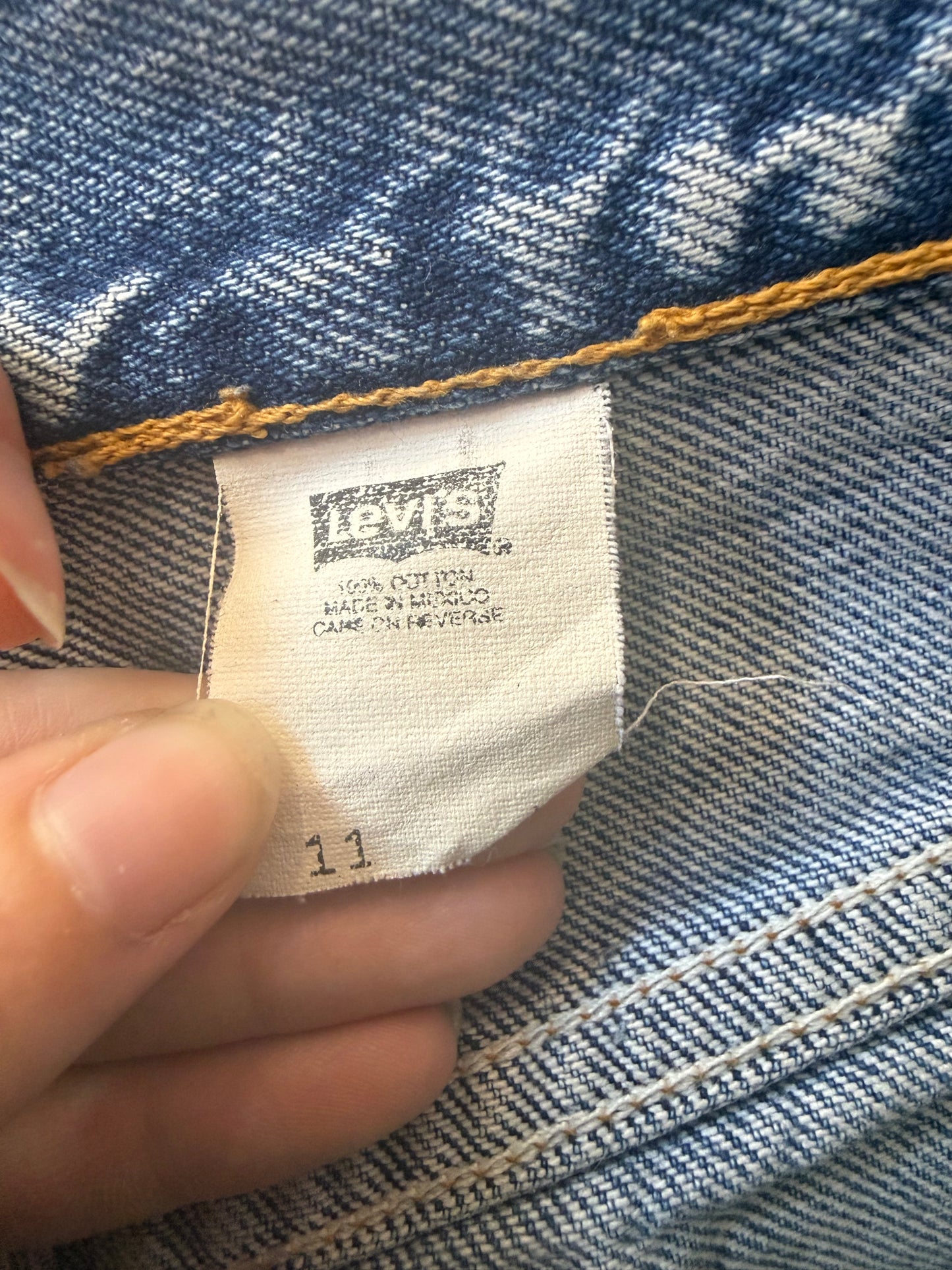 Vintage 90s Levi’s 501 Cut Off Denim Shorts. 30” waist, UK10