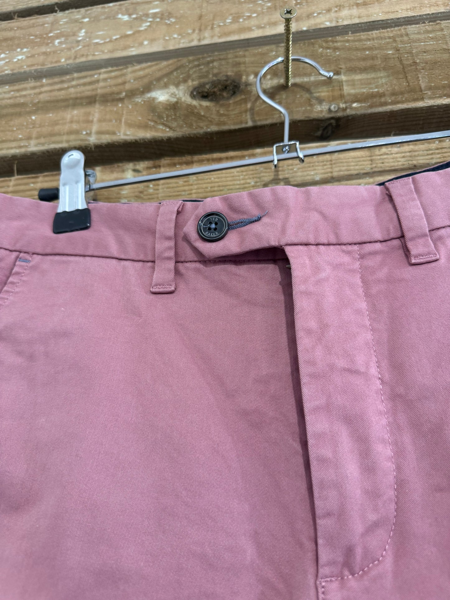 Ted Baker chino cotton shorts. 28” waist. Pink. Golf/summer/holiday.