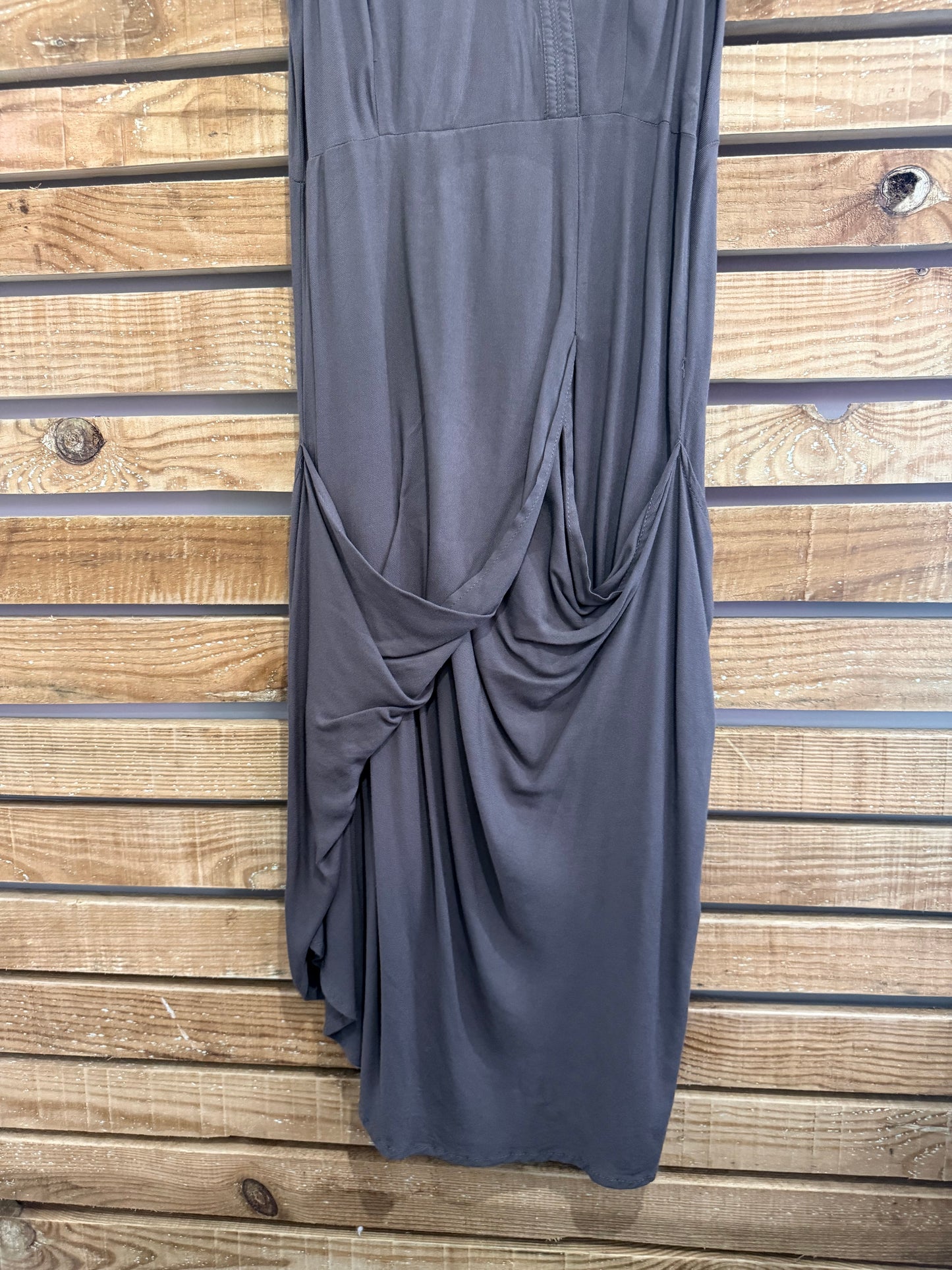Vintage Y2K Sandwich draped dress. Size UK10. Grey. Summer/ holiday/ beach.