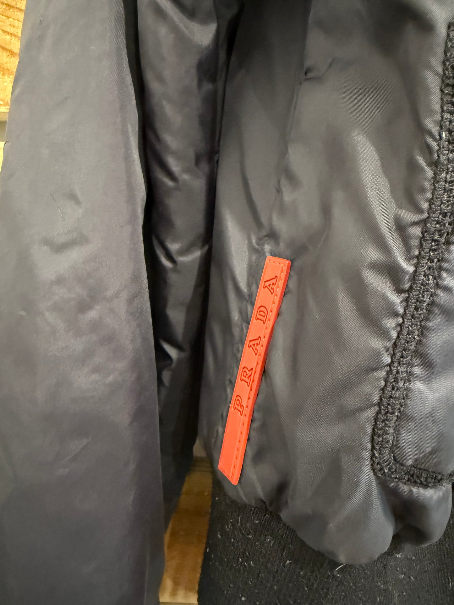 Vintage Y2K RARE Prada sport Nylon bomber jacket. Size Large.