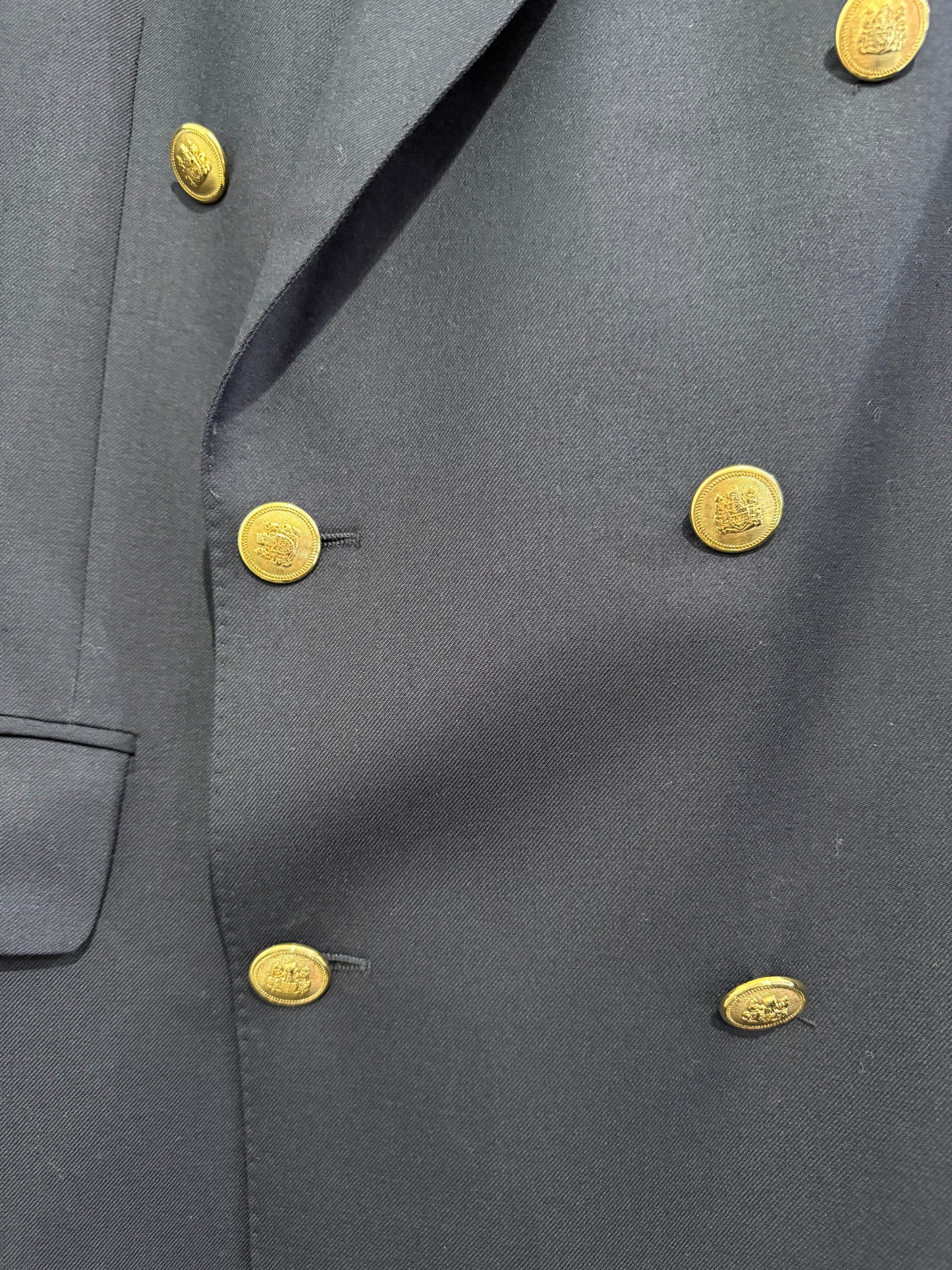 Vintage 80s Aquascutum double breasted Blazer/ Jacket. Size 42” chest, medium.