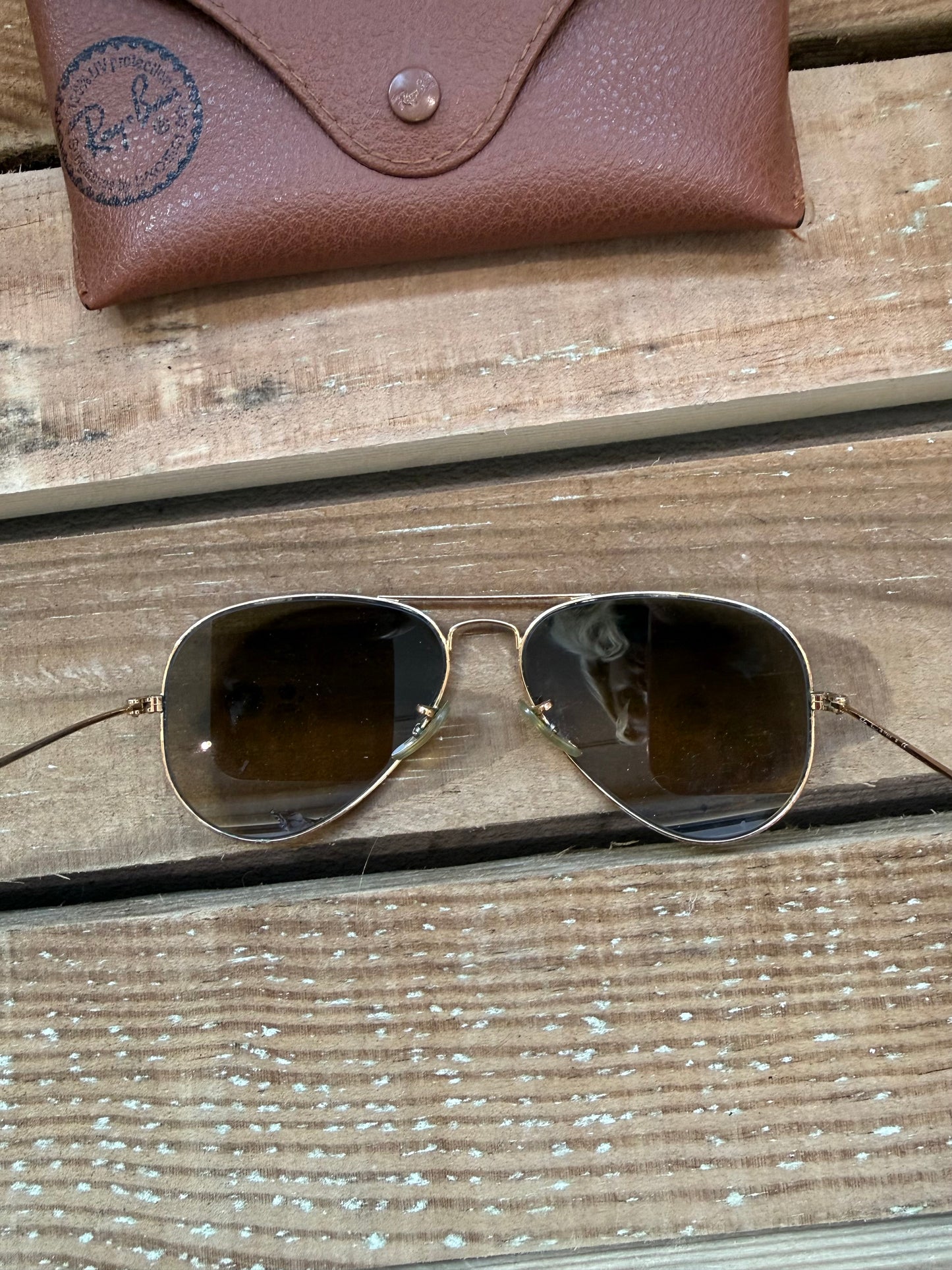 Ray Ban Aviator Sunglasses.