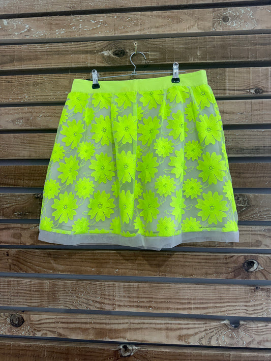 Karen Millen floral neon mini skirt. Summer/ festival. 29” waist. UK12