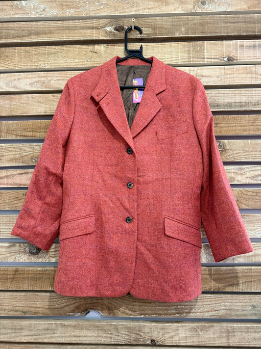 Vintage 80s Holland & Holland Tweed wool Blazer/ Riding Jacket. Size UK14.