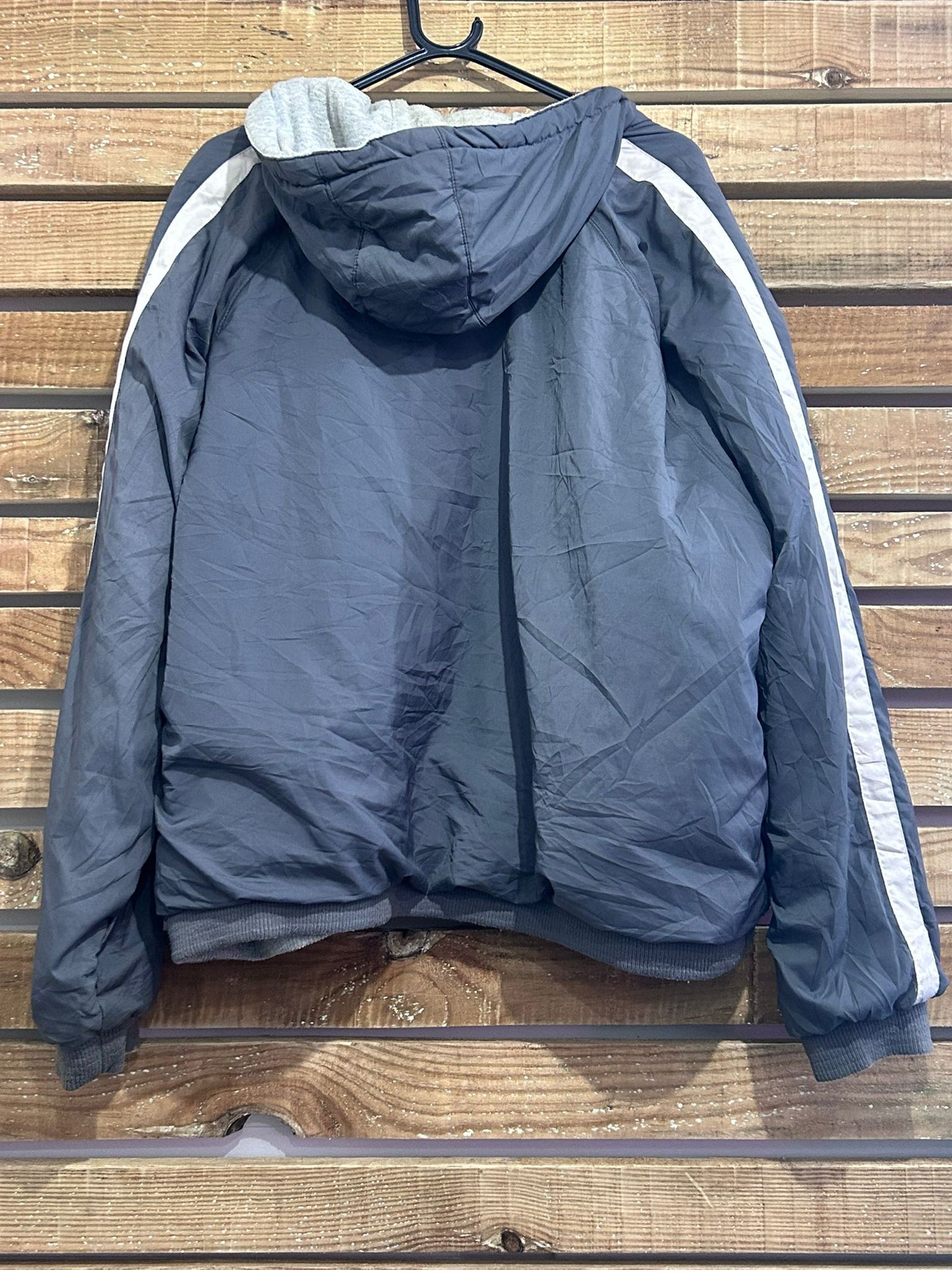 Vintage 90s Reebok Spell-out reversible coat/ jacket. Size Large