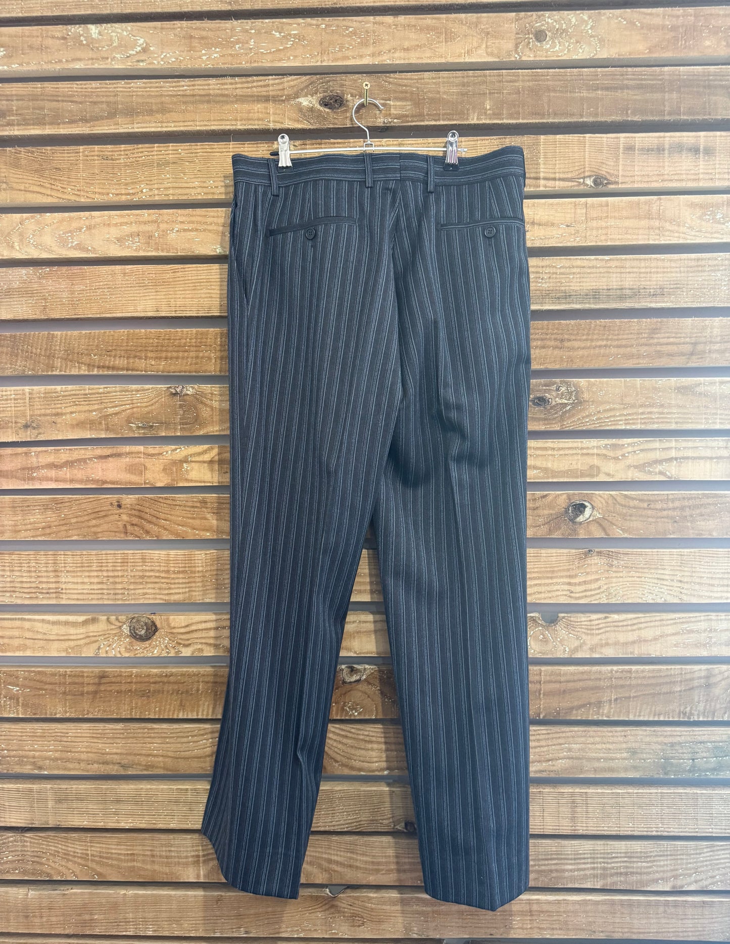 Vintage 90s Versace - Pinstripe 2 piece suit. Jacket & Trousers. 42” chest, 32”waist. Deadstock.