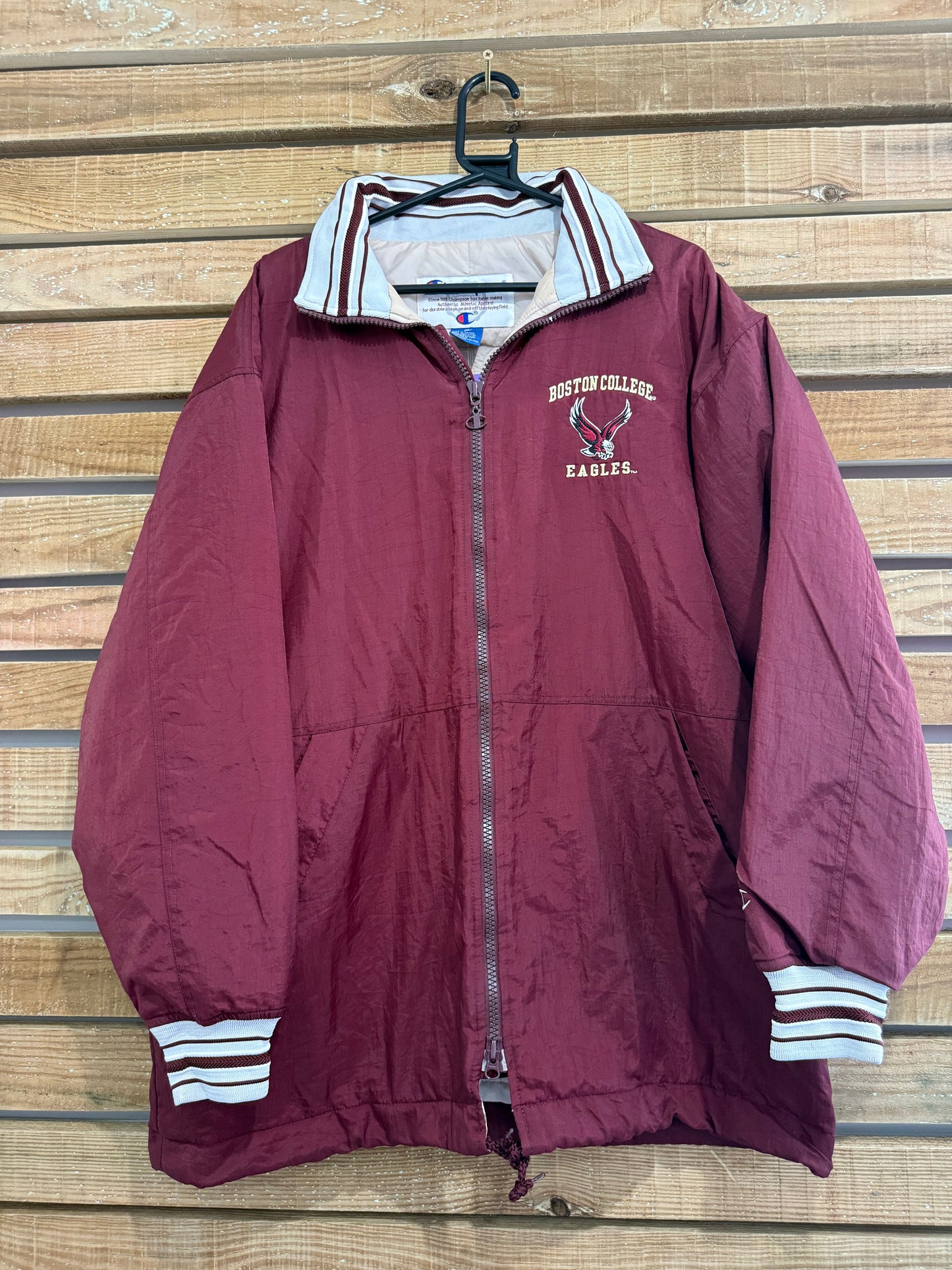 Vintage 90s Champion Boston College Eagles Varsity sports jacket. Size Medium.