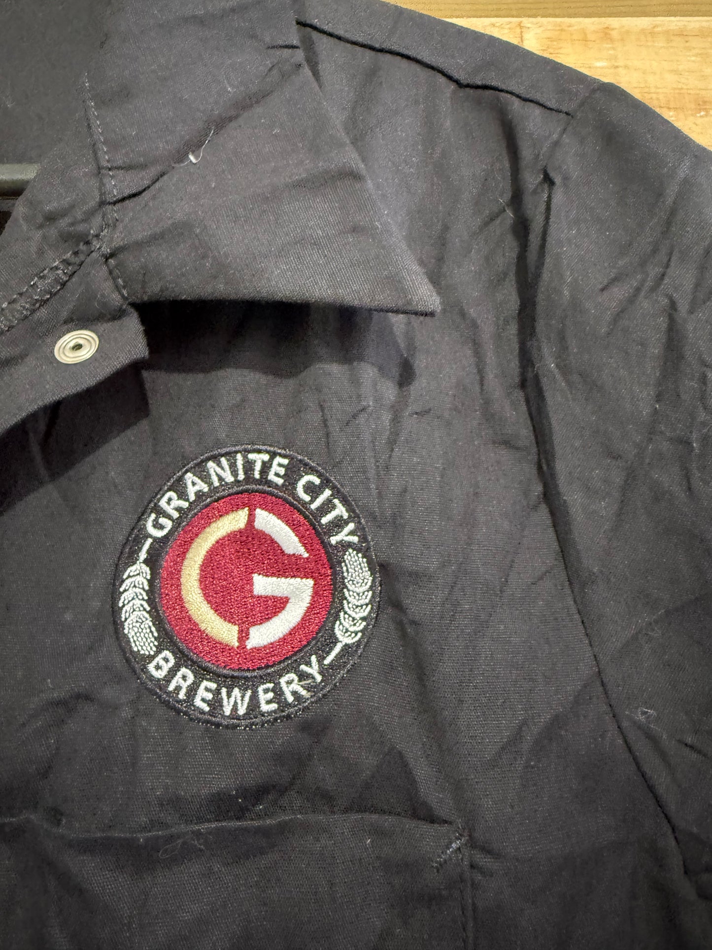 Vintage 90s Dickies x Granite city Brewery/ The duke pale ale Shirt Size Medium. Workwear