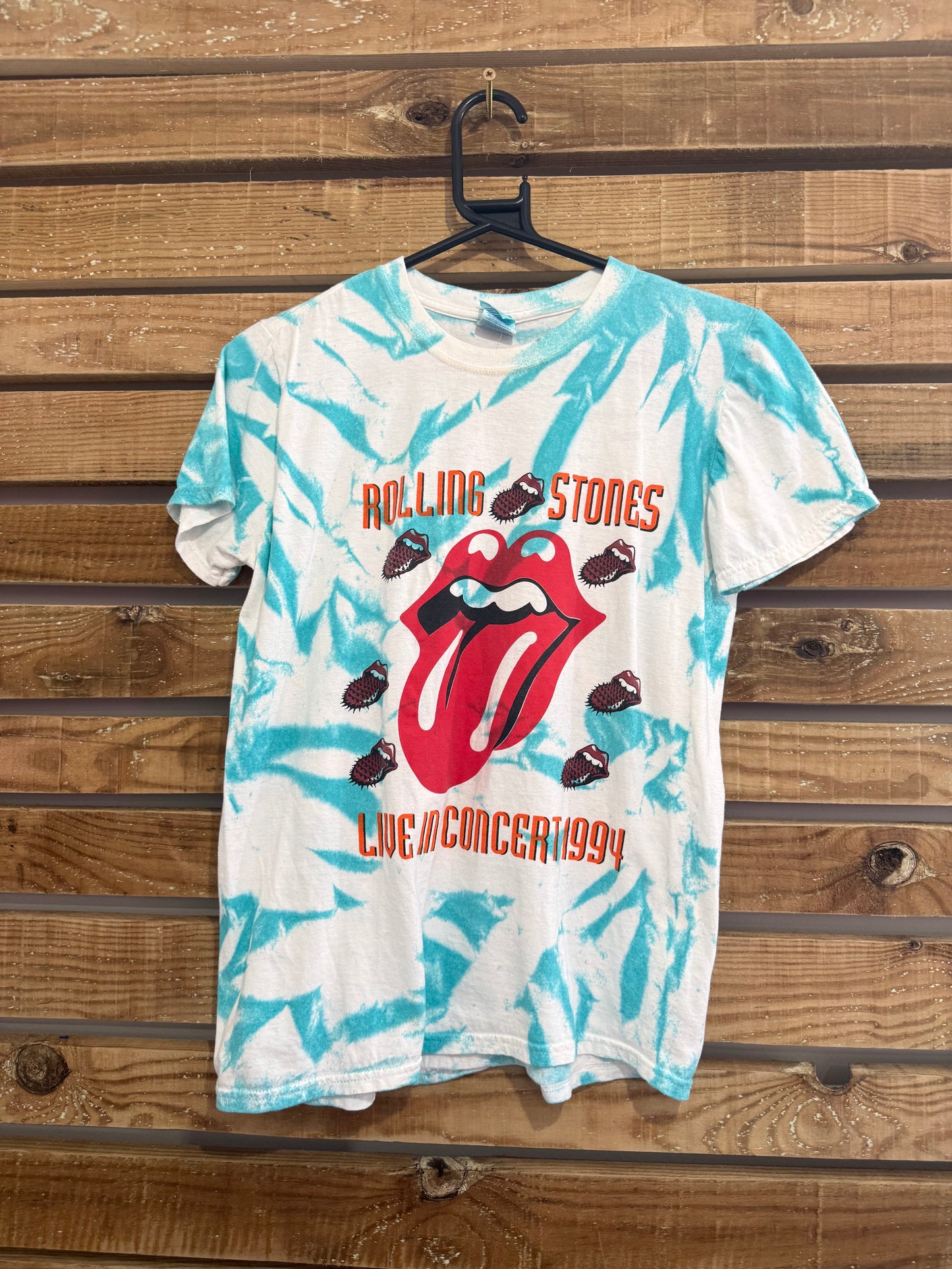 Vintage 90s The Rolling Stones - Voodoo Lounge Graphic T-shirt. Tie dye. Size small.