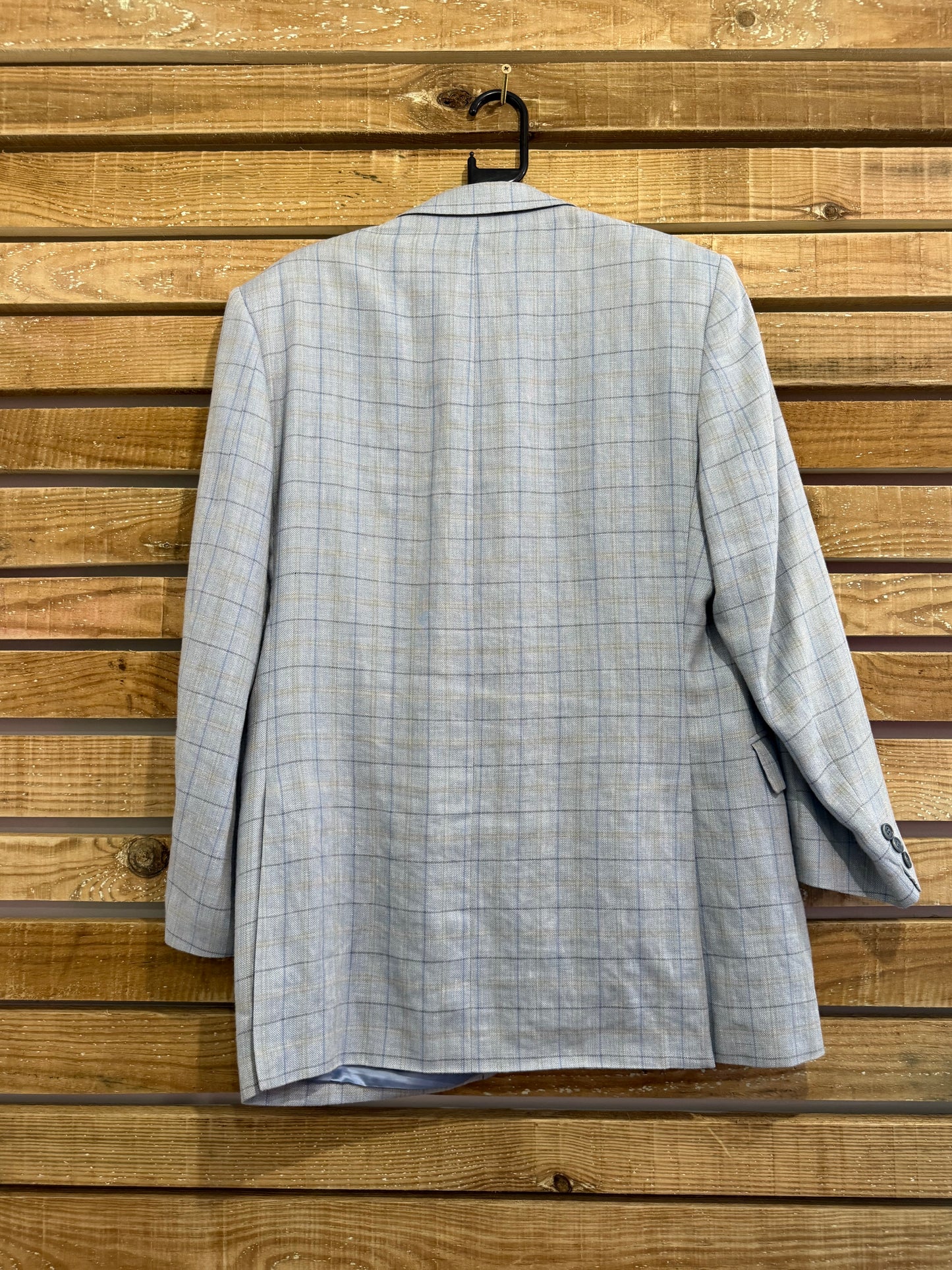 Vintage 80s Aquascutum check Blazer/ Jacket. Size 42” chest, medium.