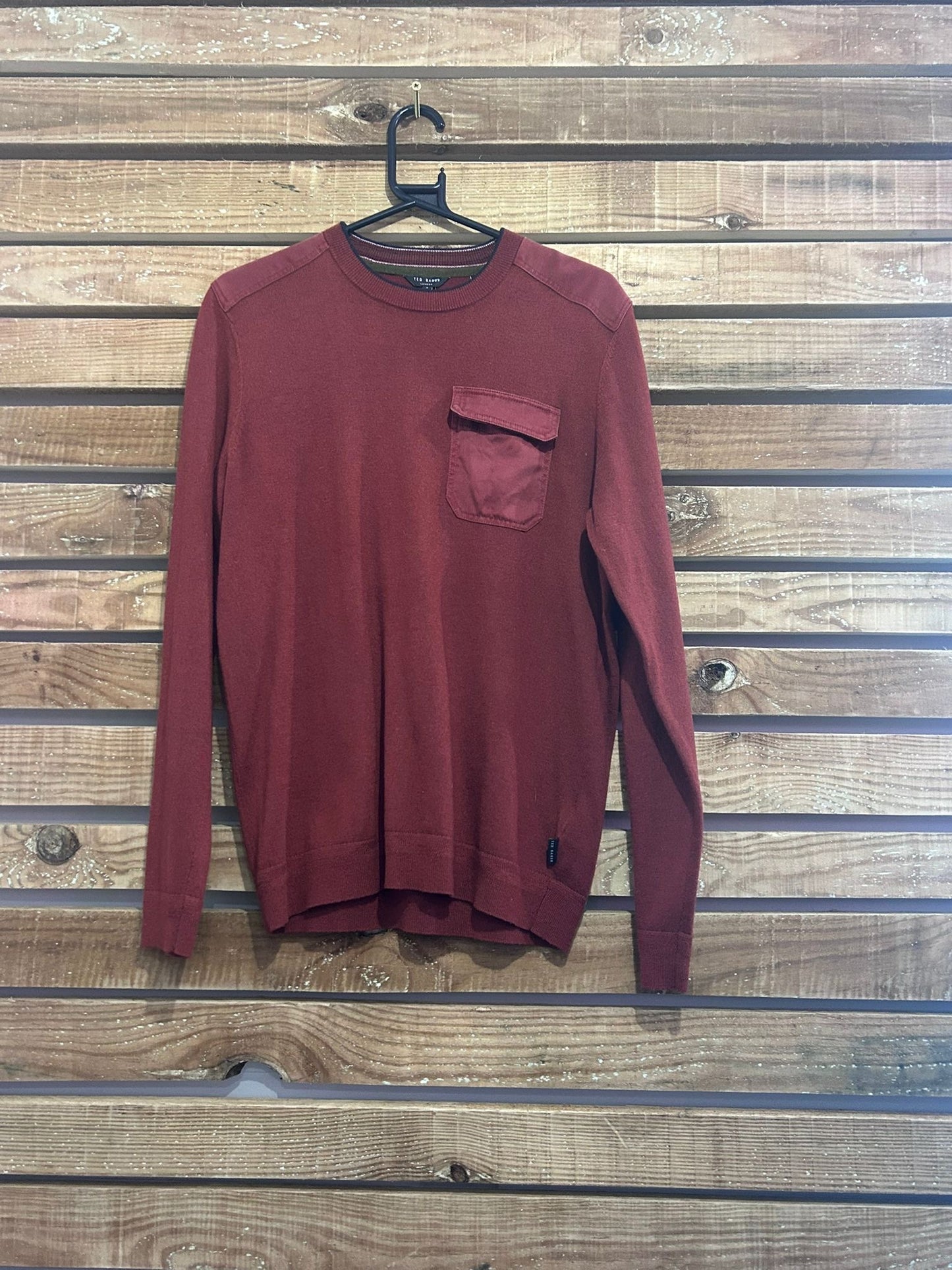 Ted Baker knit jumper/ sweater. Brown. Size small
