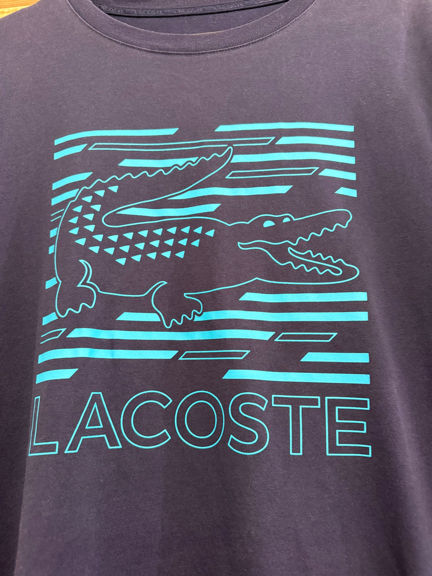 Lacoste logo motif sport t-shirt. Size Large.