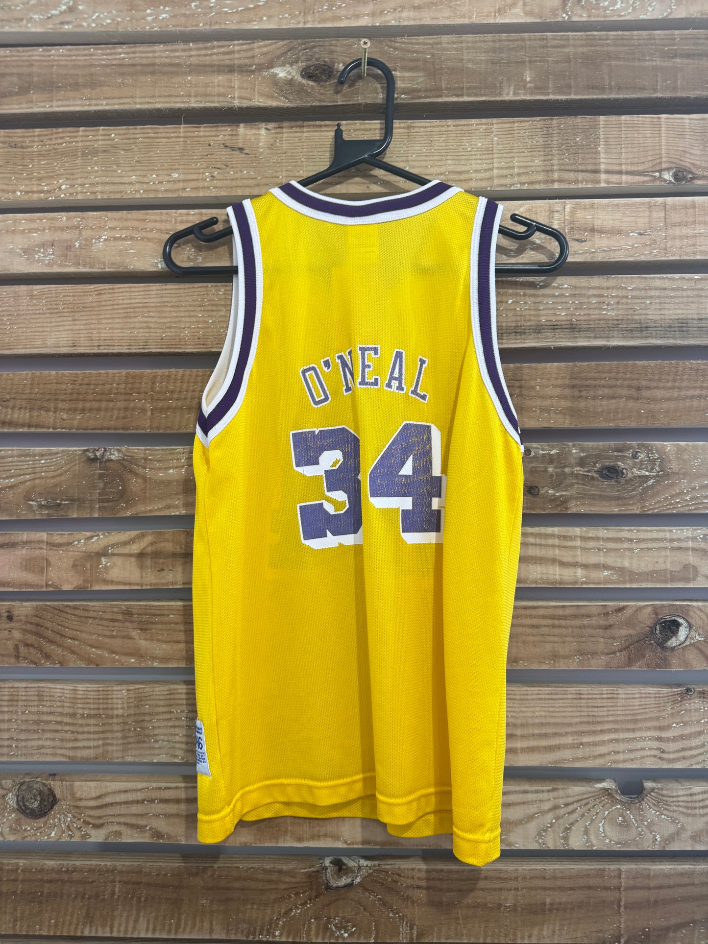 Vintage 90s Champion Lakers NBA Basketball Vest. USA. 34 O’neal. Size Small.