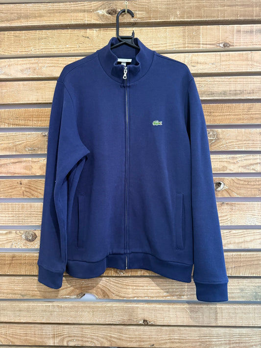 Lacoste zip up sweatshirt/sweater/ jacket. Size Large.