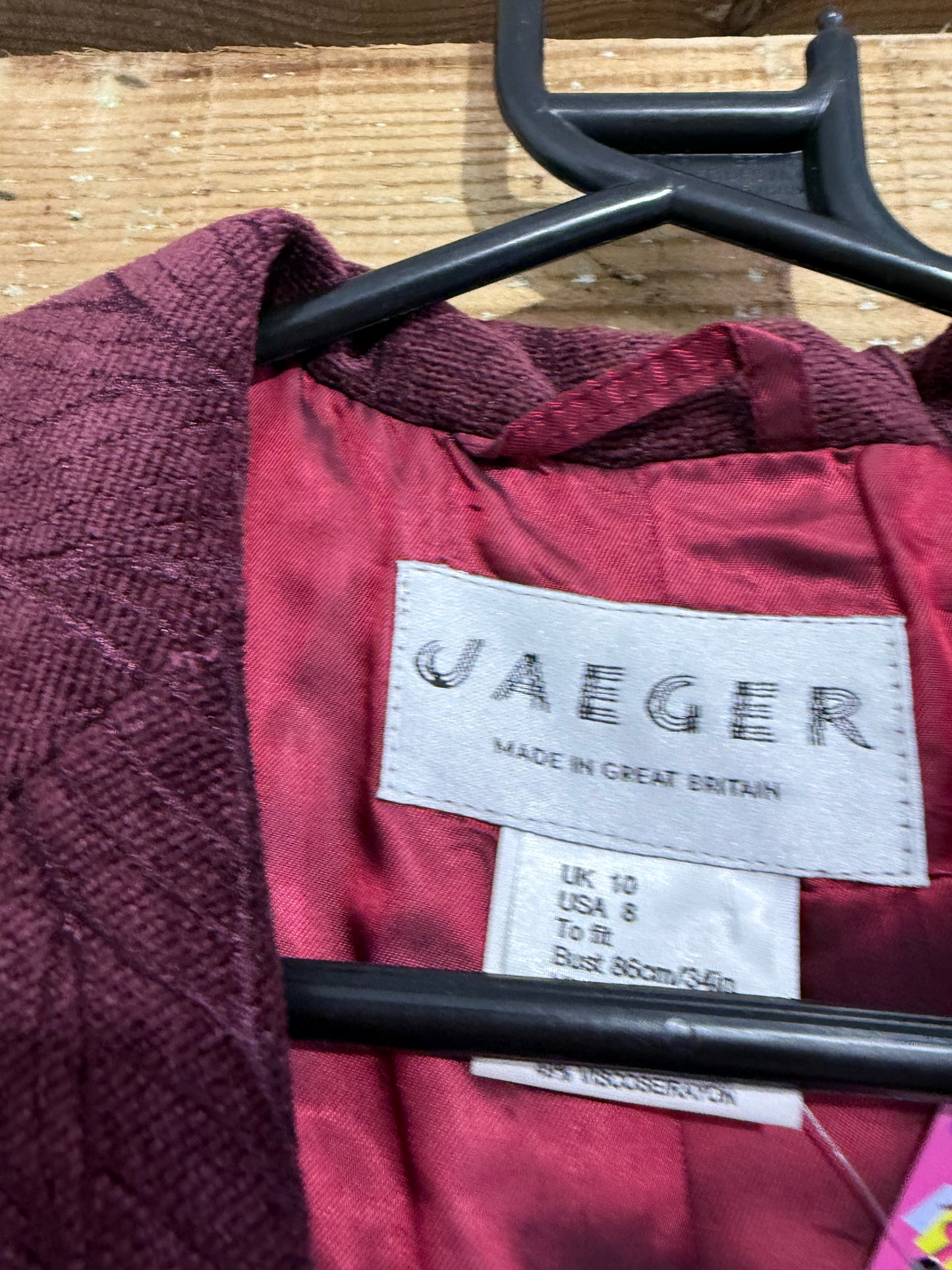 Vintage 80s Jaeger textured button up blazer/ jacket. UK10