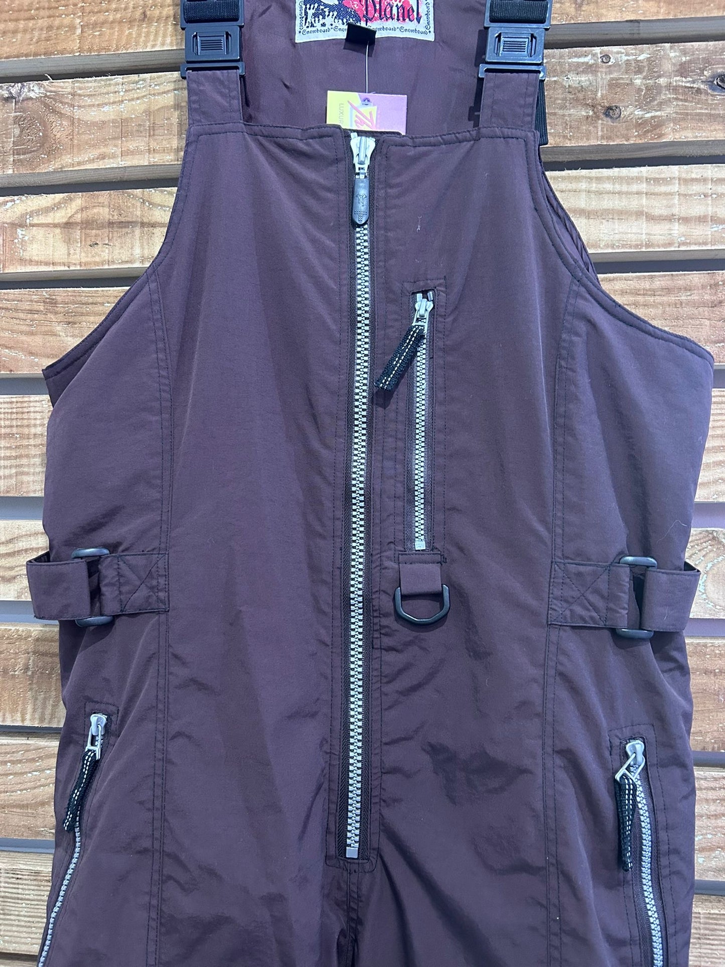 Vintage 90s Trespass bib ski pants. Sallopettes/ snow pants. Trousers. Size Large.