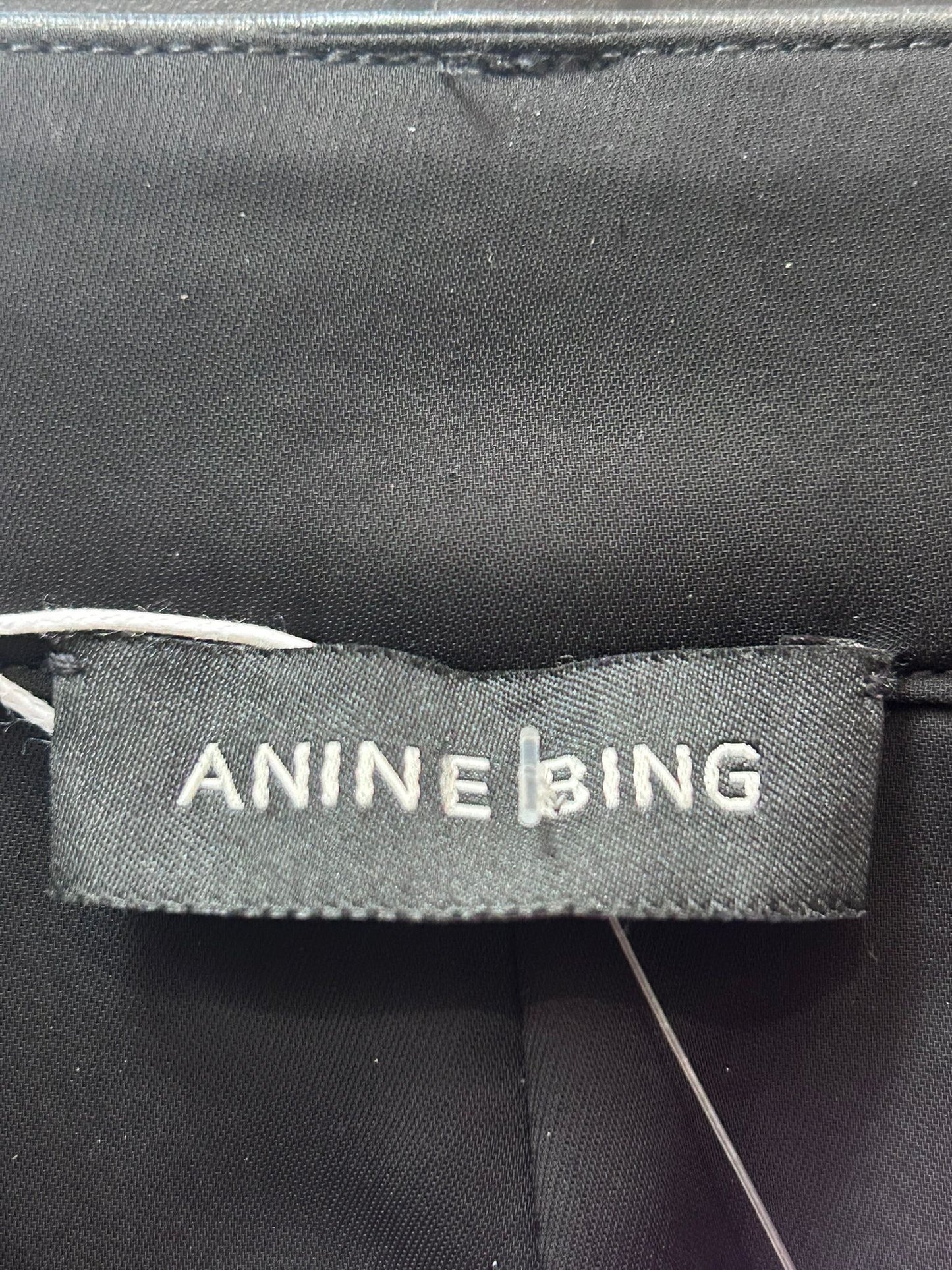 BNWT Anine Bing leather black high waisted shorts. Size UK8.