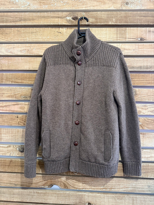 William Hunt - Savile Row Harris Tweed lined cardigan/sweater/ jacket. Size Large.