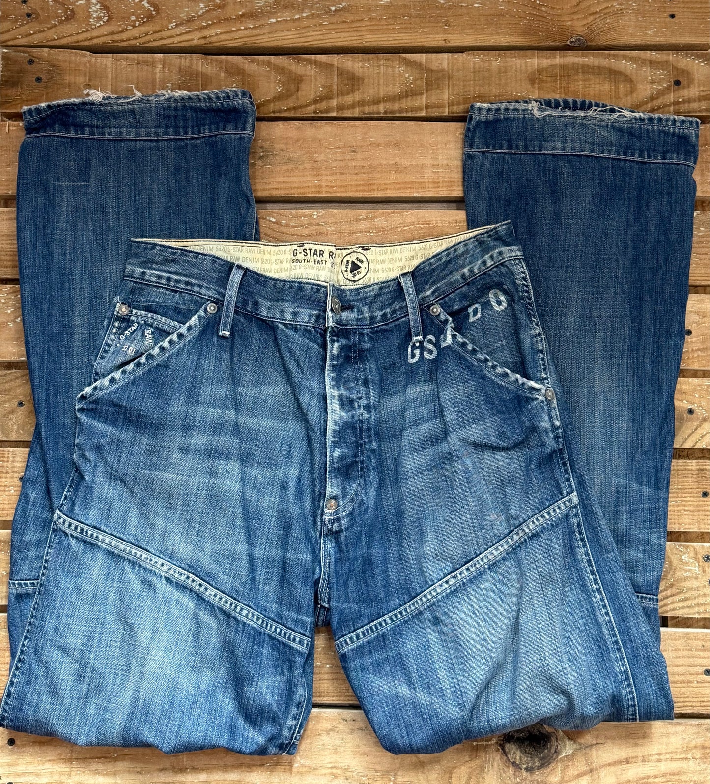 Vintage Y2K G-Star Raw Jeans. Blue. 34 waist” 34” leg.