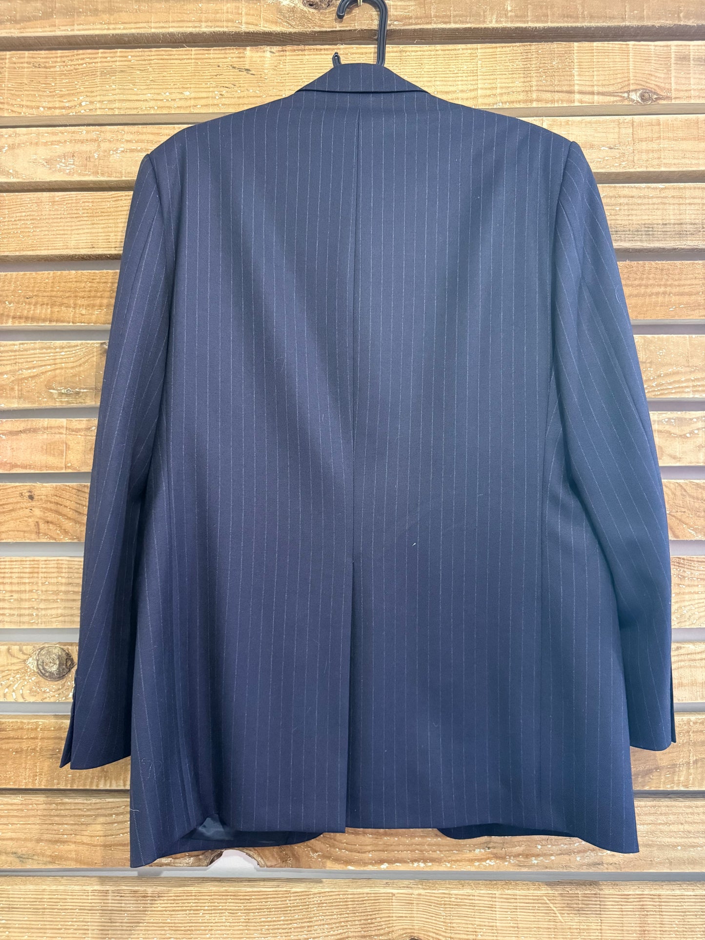 Vintage 80s Aquascutum striped Blazer/ Jacket. Size 44” chest, medium.