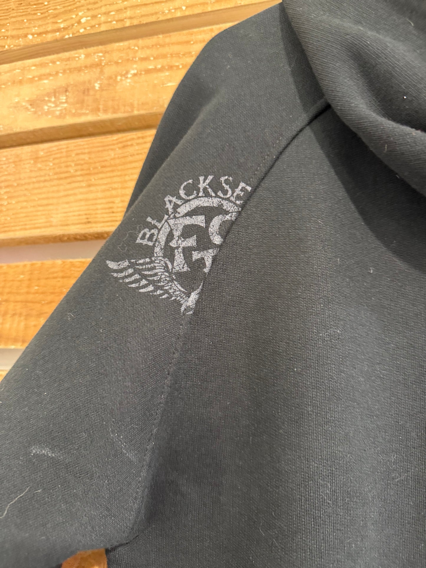 Vintage Y2K Firetrap Black Seal hoodie. Hooded sweater. Black Size Large.