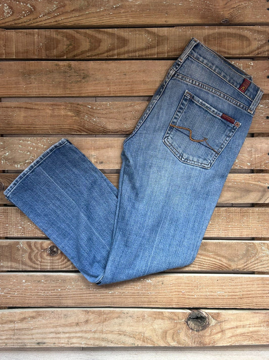 Vintage Y2K 7 for all mankind flared low rise bootcut jeans. Size UK10, waist 30”