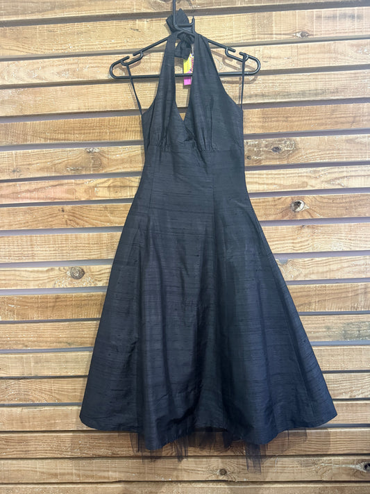Vintage 80s does 50s swing dress. Black. Prom/ summer.
