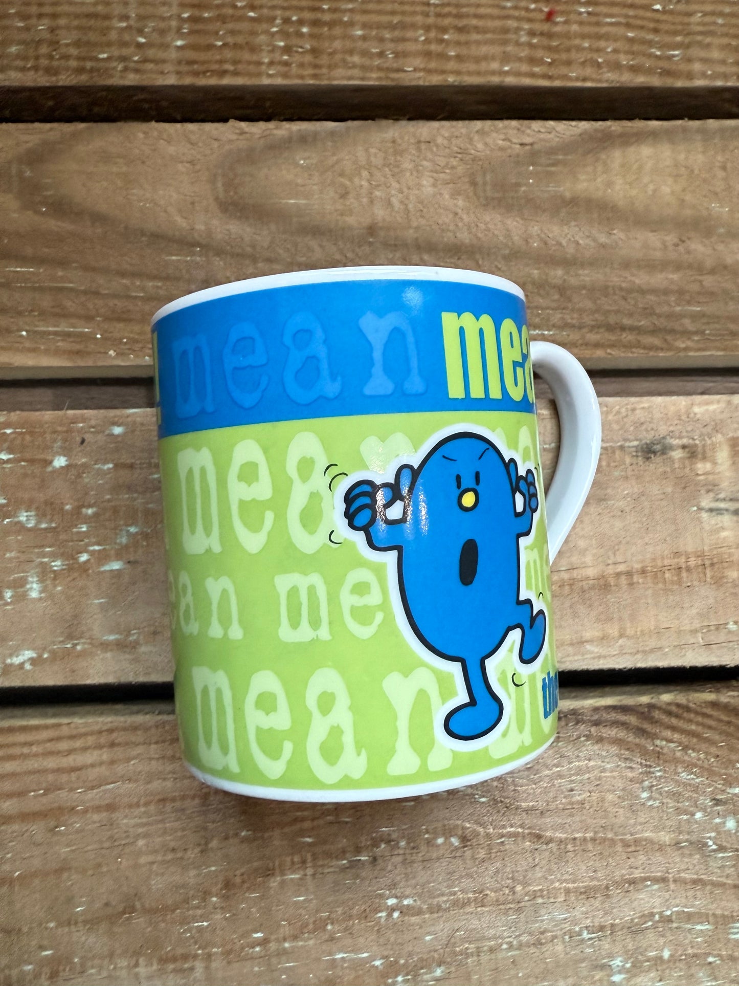 Vintage Y2K Mr Men - Mr Mean Mug.