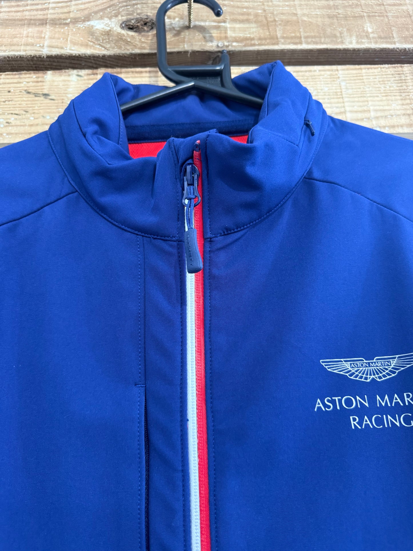 Aston Martin x Hackett racing jacket. GT Pro. F1. Size Large. Blue