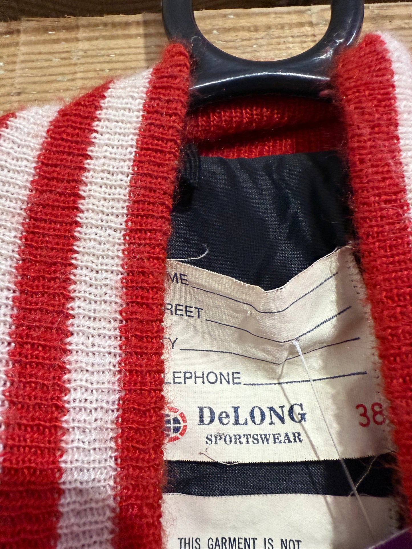 Vintage 70s Delong Varsity Jacket. 50s Style. College Jacket. USA. Rockabilly. Size small.