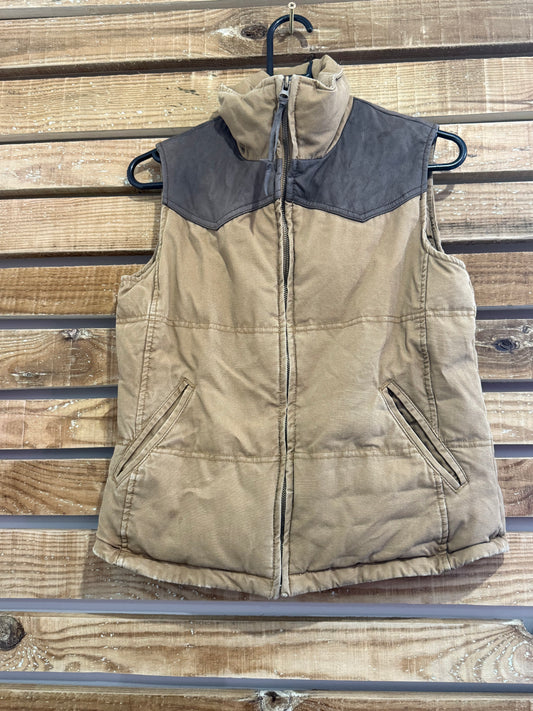 Massimo Dutti western style Sleeveless jacket/ Gilet/ body warmer. Size small