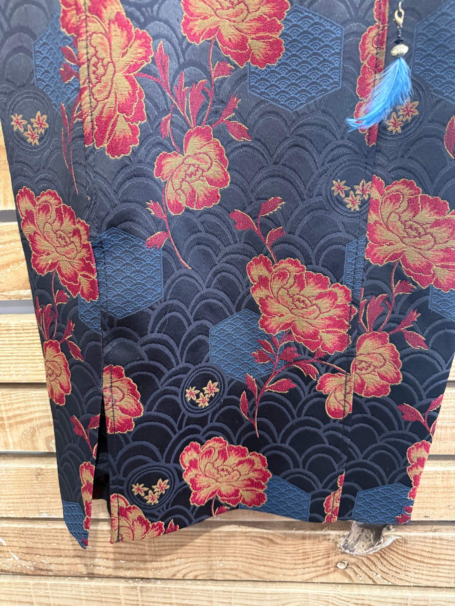 Vintage Y2K Karen Millen oriental style corset evening dress. Size UK10. Wedding/Party/Evening.
