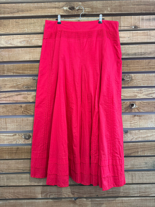 Vintage Y2K Principles cotton flowy midi skirt. Size 12. Summer.