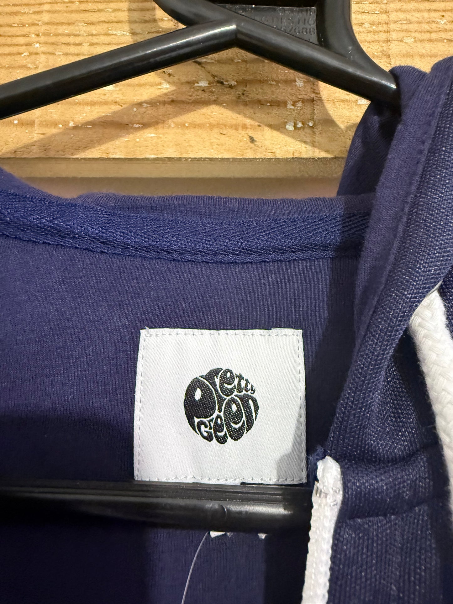 Vintage Y2K Pretty Green zip up logo hoodie/ hooded sweater. Size Small.