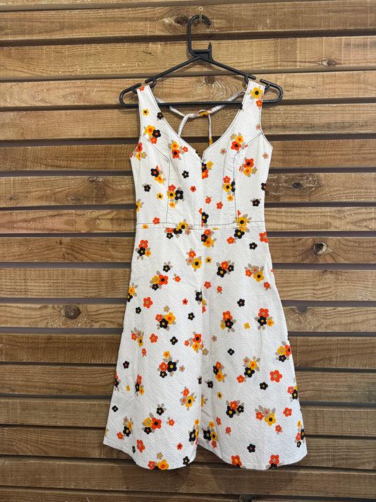 Vintage 60s floral Dress. Summer/ Wedding/ evening/ holiday. Size 8.