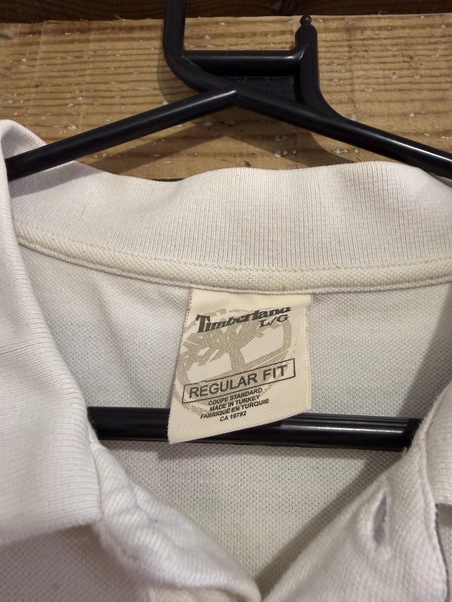 Vintage 90s Timberland polo shirt. Striped. Size Large. 46” chest.