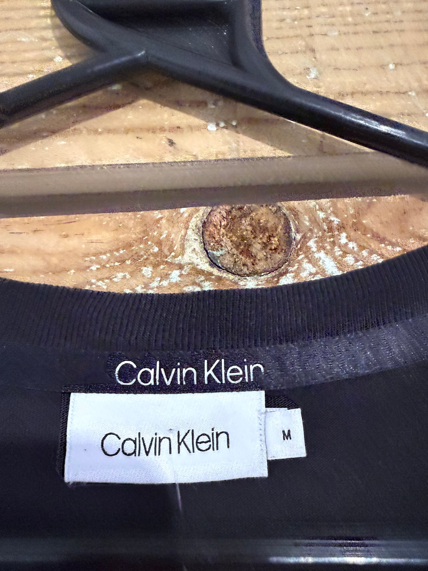 Vintage Y2K Calvin Klein logo T-shirt. Black. Size Medium.
