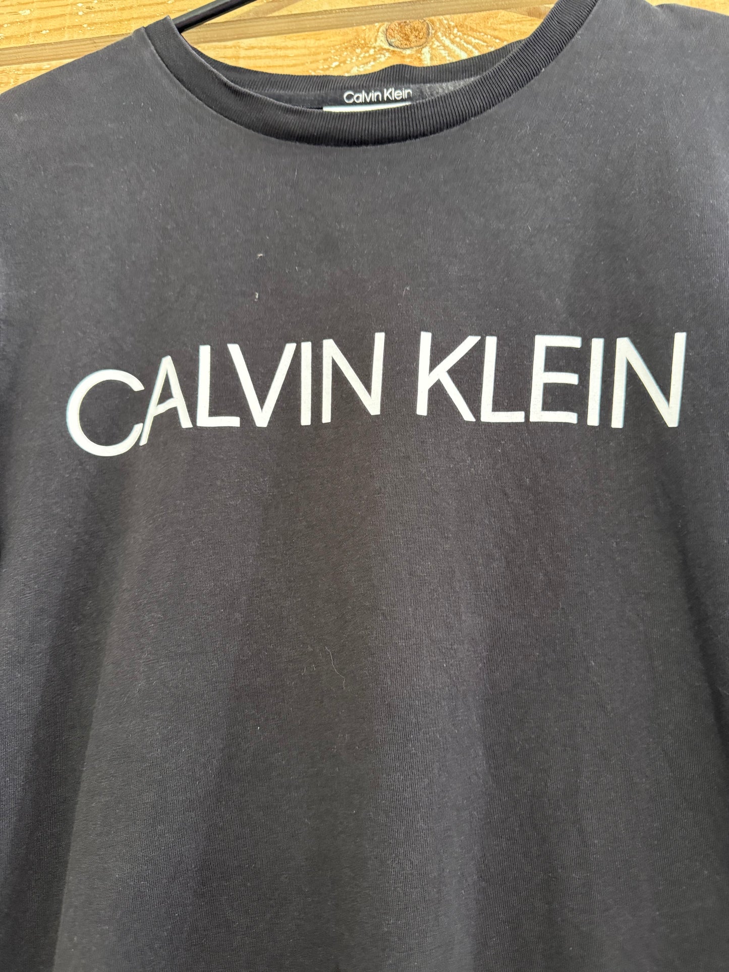 Vintage Y2K Calvin Klein logo T-shirt. Black. Size Medium.