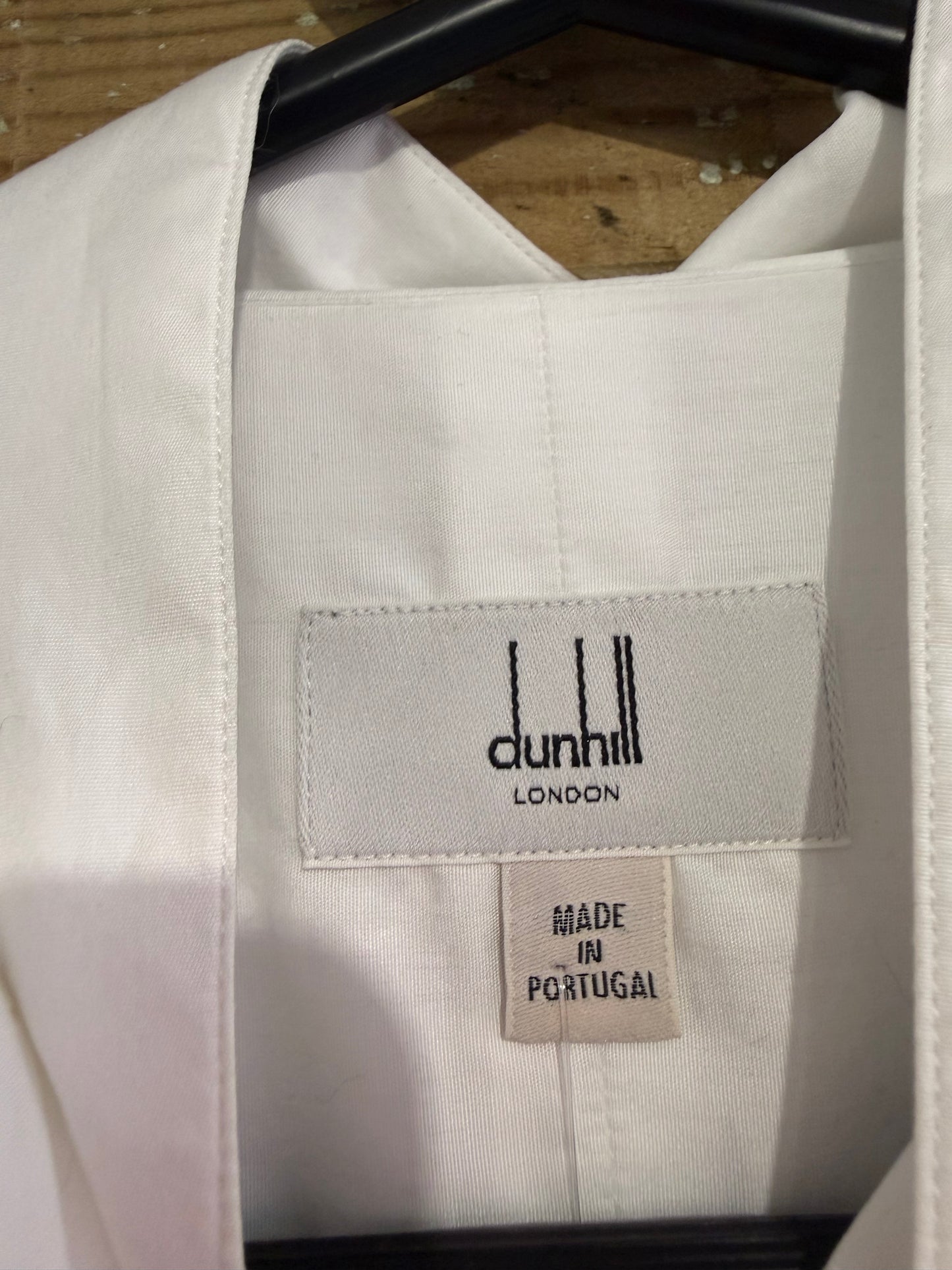 Dunhill Cotton shirt, white. Free sizing.