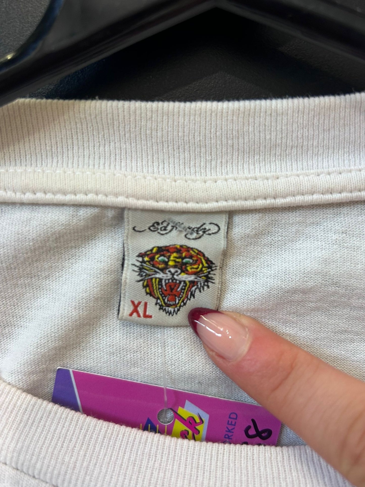 Vintage Y2K Ed Hardy Diamonte Eagle T-shirt. Size XL.