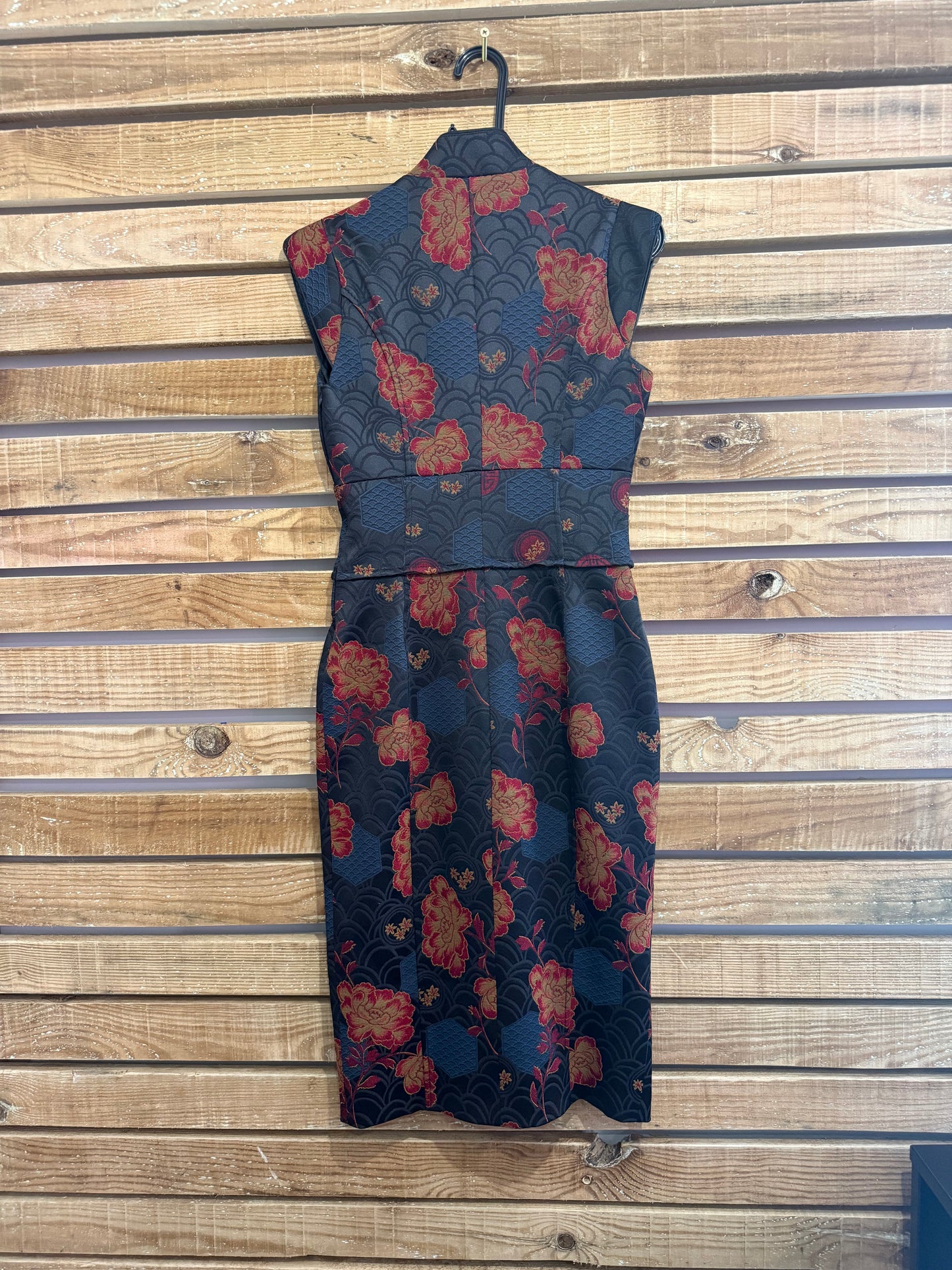 Vintage Y2K Karen Millen oriental style corset evening dress. Size UK10. Wedding/Party/Evening.