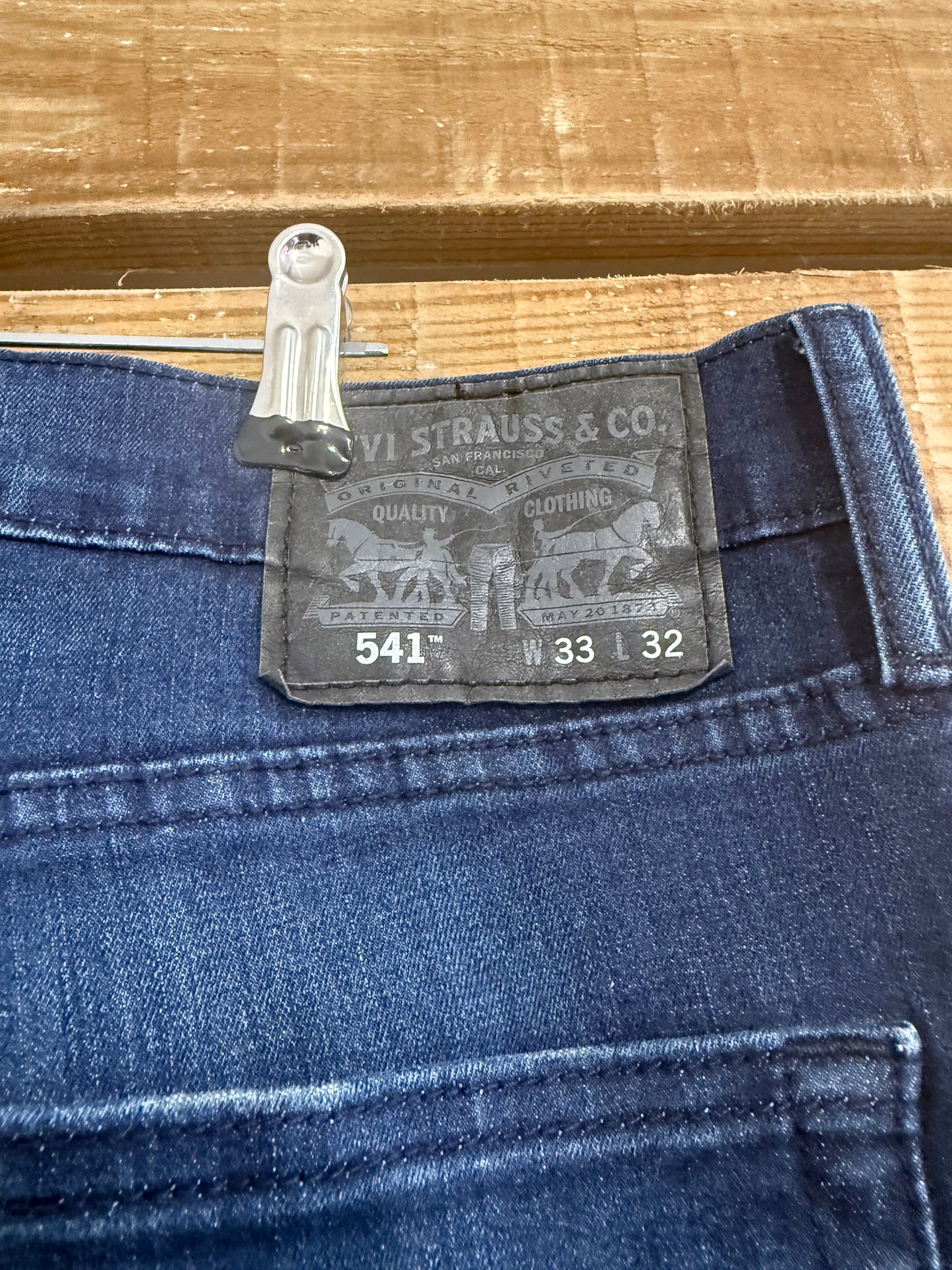 Vintage 90s Levi’s 541 Dark Blue/ Indigo Jeans. Waist 34” leg 31.5”