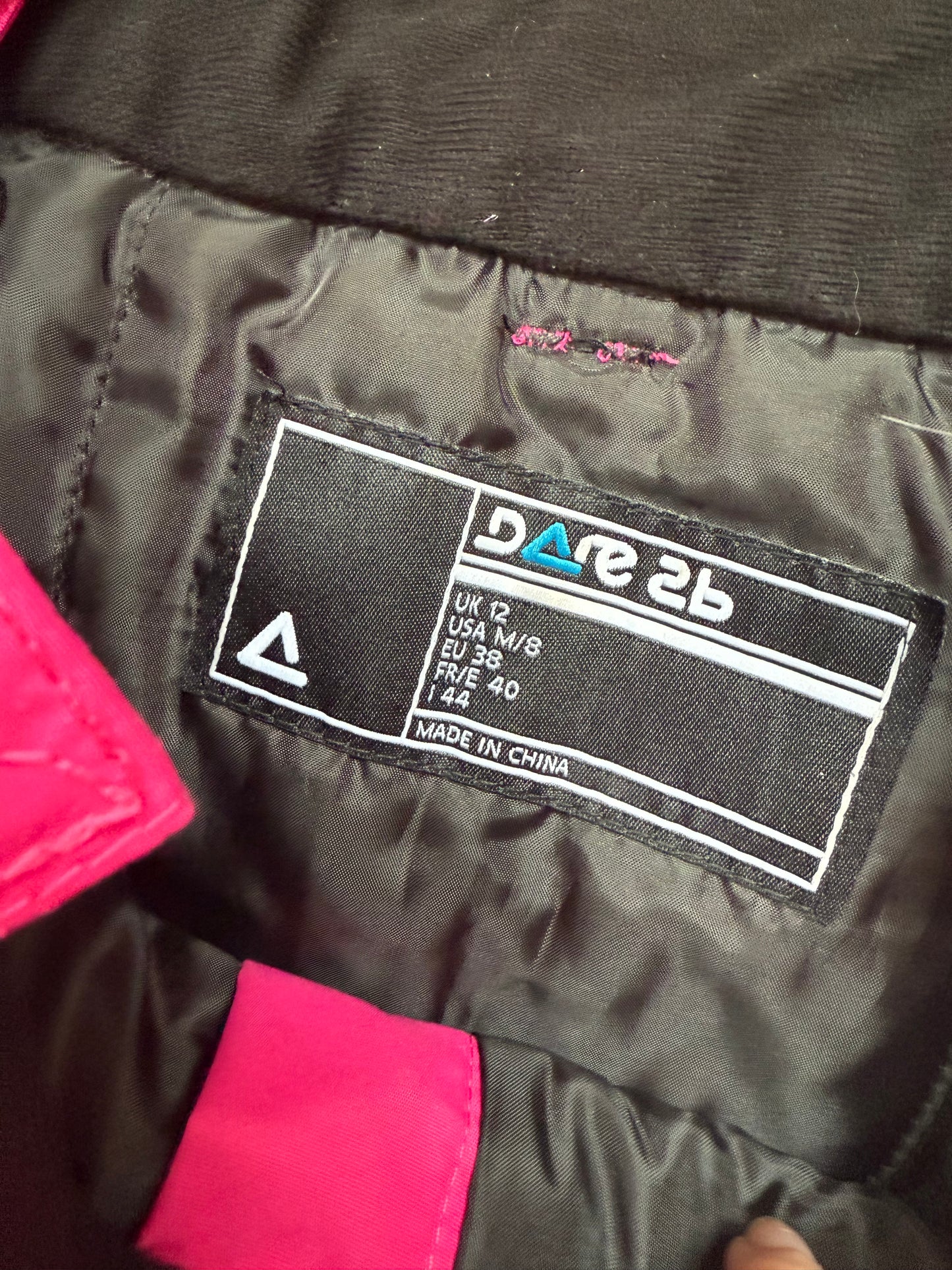 Dare2be ski pants. Sallopettes/ snow pants. Trousers. Size 12. Pink.