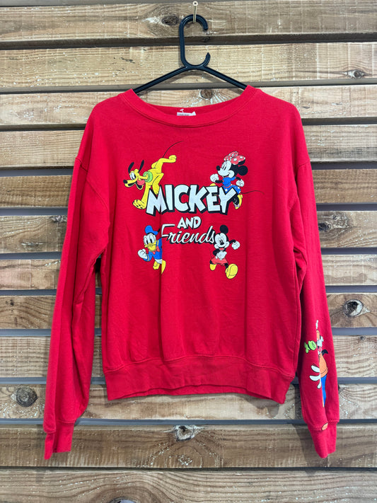 Vintage Y2K Disney Mickey Mouse  sweater. USA. Size XL. Red.