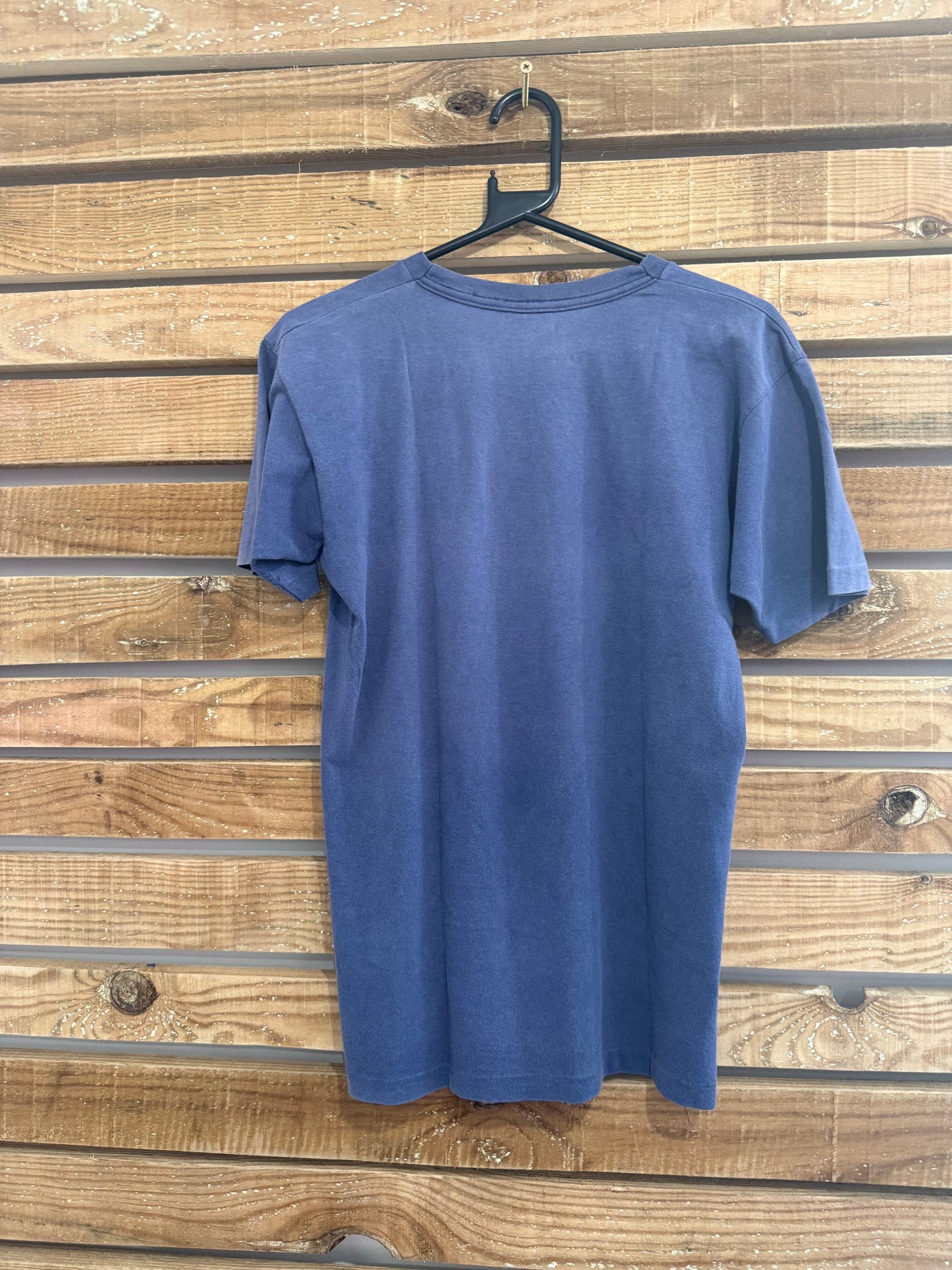 Vintage 80s Sergio Tacchini single stitch motif logo T-shirt. Size Small.