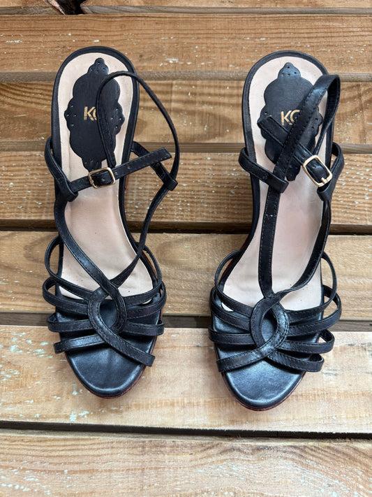 Kurt Geiger strappy open toe wedges/ heels. Summer/ wedding. EU38, UK5.