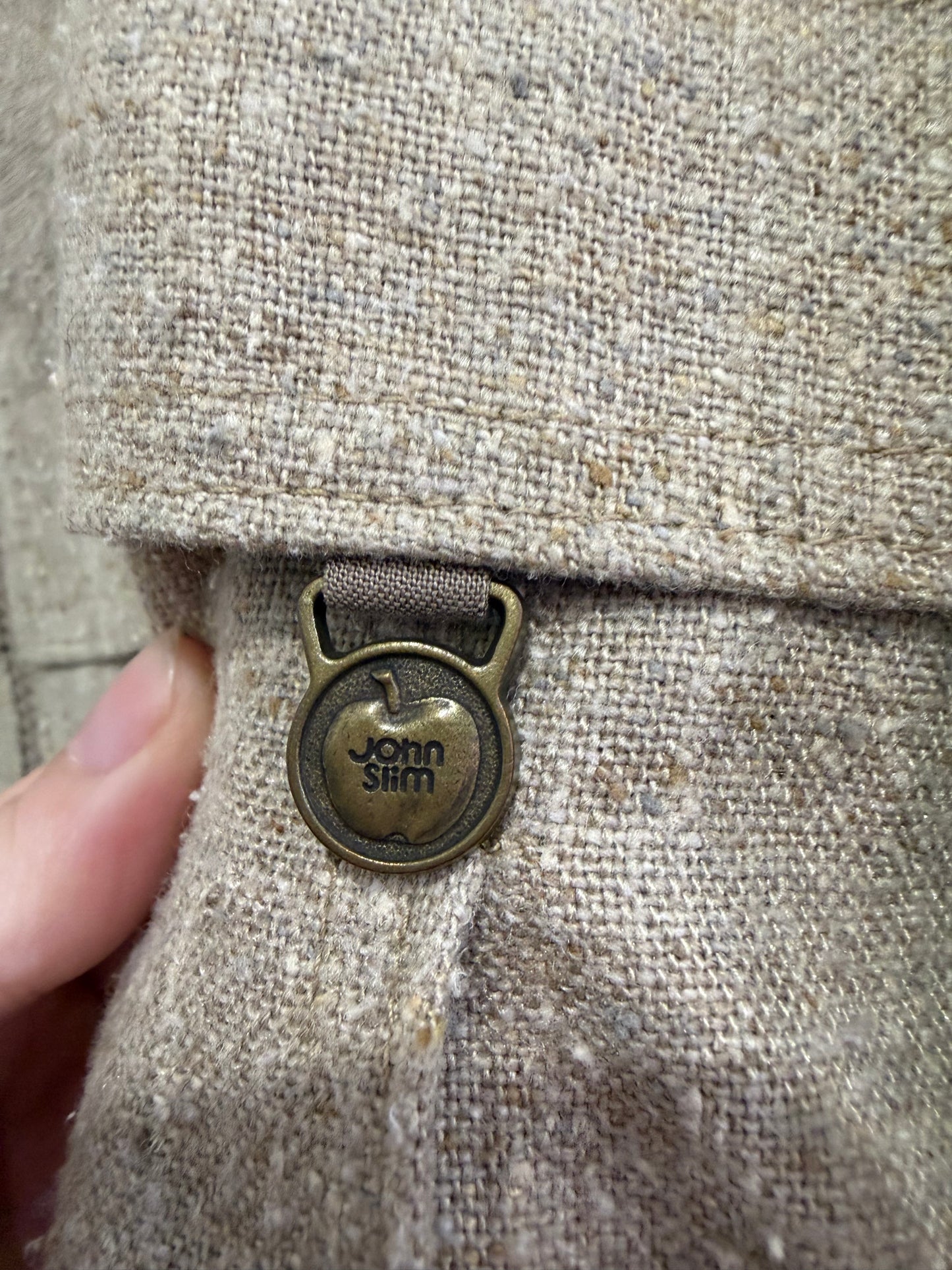 John Slim vintage style 50s jacket. Beige. Rockabilly/ western. Size Large.