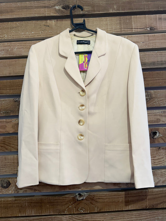 Vintage 80s does 40s Louis Feraud button up blazer/ jacket. UK14