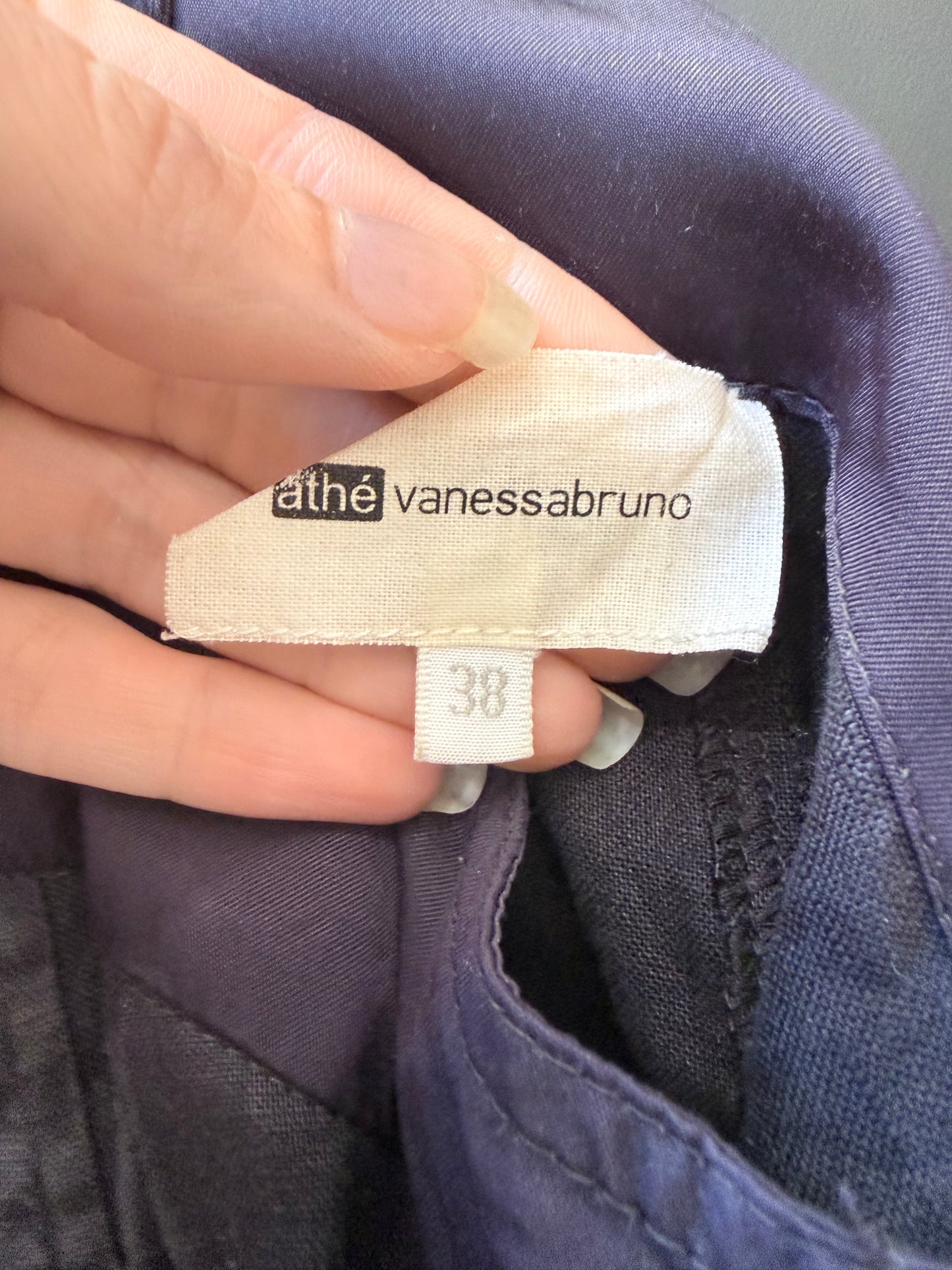 Athé linen dress. Black Size UK10. Summer/ holiday.